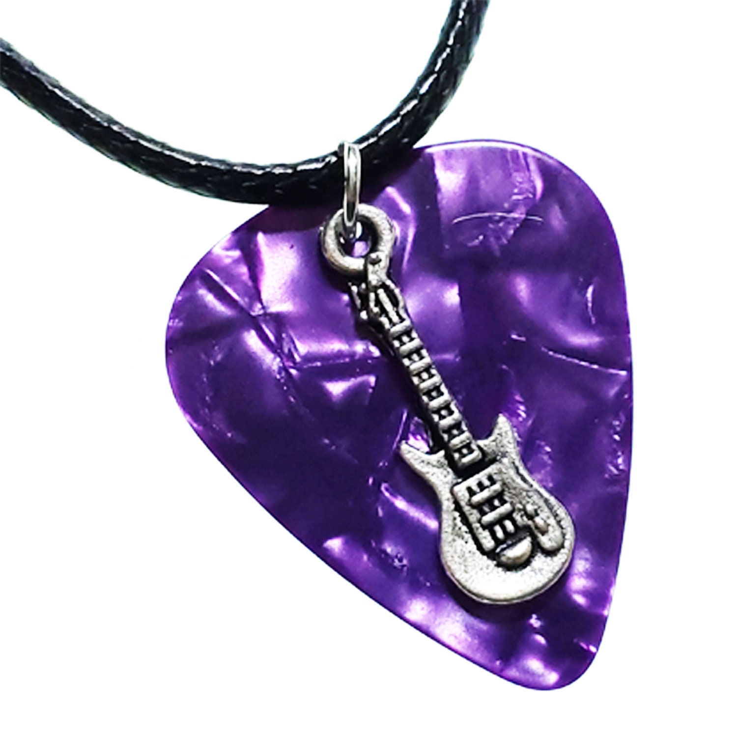 Collier de médiators fait main Guitare électrique sur violet Cadeau pour  mélomane -  Canada