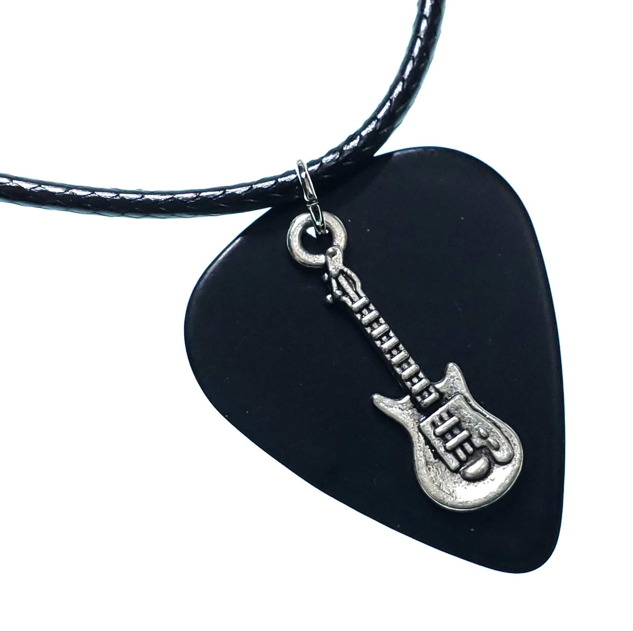 Ergonomic Thickness Engravable Musician Necklace Guitar Pick