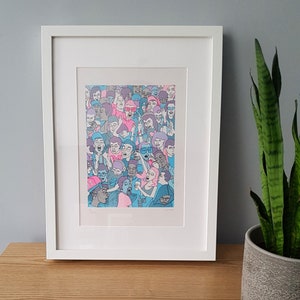 Ravers - A4 Risograph Print