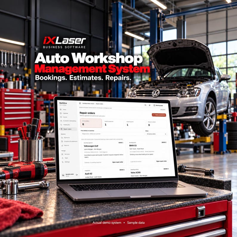Repair Order Management System Software Auto Repair Shop Software: Workshop Booking, Repair Orders, Estimates ...