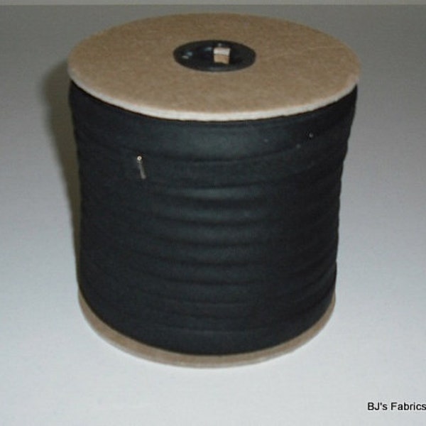 Wholesale BIAS TAPE Double Fold 1/2" BLACK 50 Yards