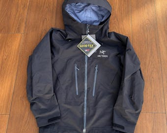 Arcteryx Alpha SV Goretex Waterproof Hiking Jacket,Lightweight Hooded Windbreaker Outdoor Shell