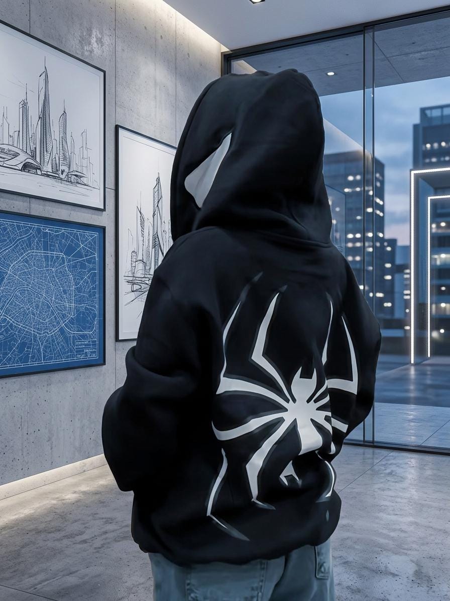 Spider Man Full Zip Jacket - Etsy