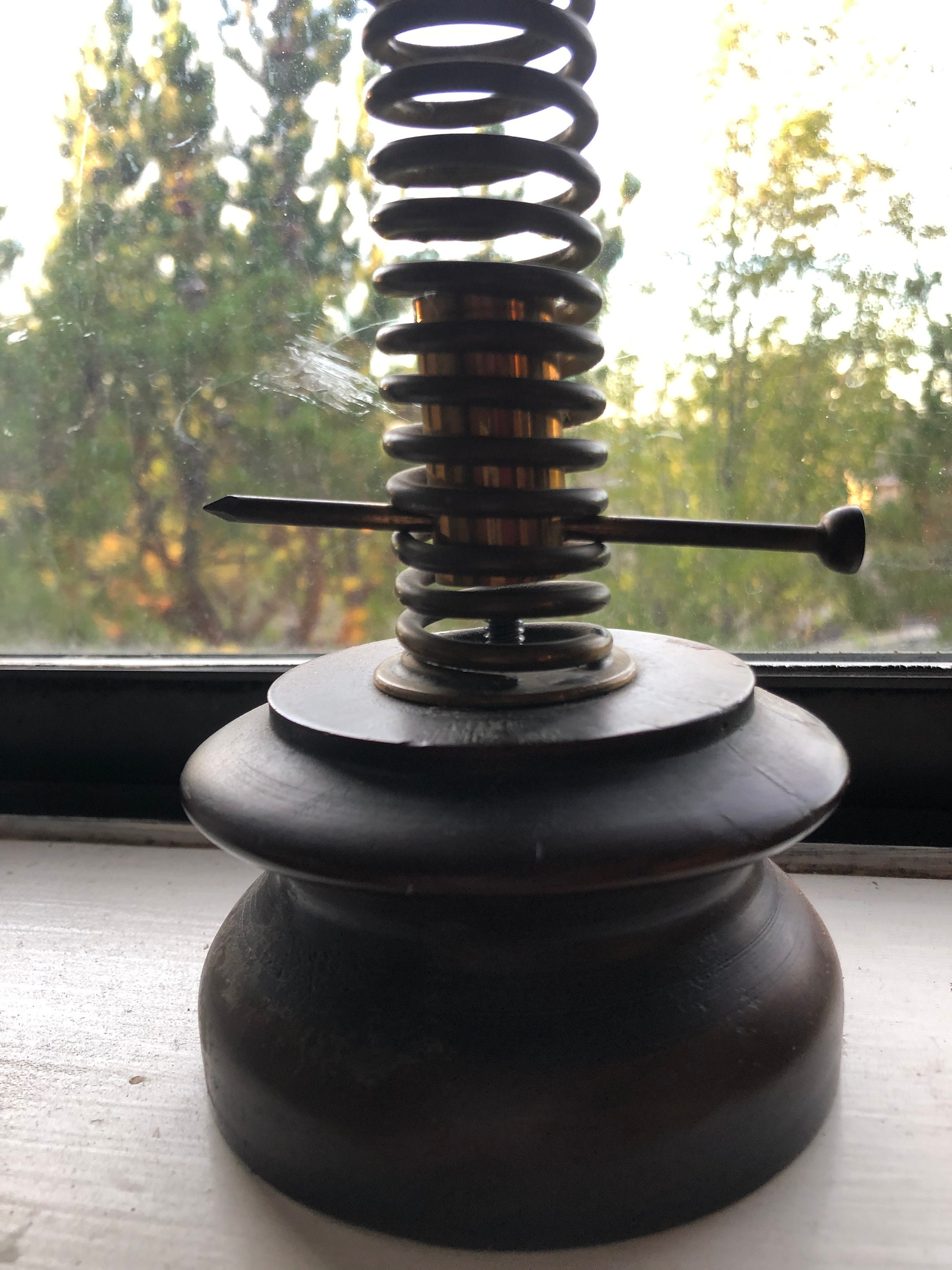 Fun metal coil candle candlestick holders Etsy