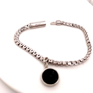 Dainty Thin Sterling Silver Flex Tube Pet Cremation Cuff Bracelet 925 Silver Pet Ashes To Keepsake Bracelet Animal Remembrance Gift