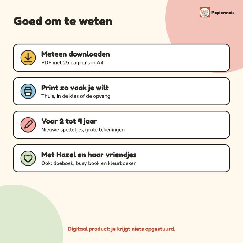 Julaktivitetsbok för småbarn, sök-och-hitta-bild, jullekar och målarbild, adventskalender, holländska, 2 till 4 år, Hassel och tomten, PDF A4 bild 9