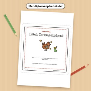 Sinterklaas doeboek peuter | Hazel zet haar schoen | Zoeken, tellen, tekenen, kleurplaten | Printbare PDF A4 | Sint cadeau | 2 tot 4 jaar image 8