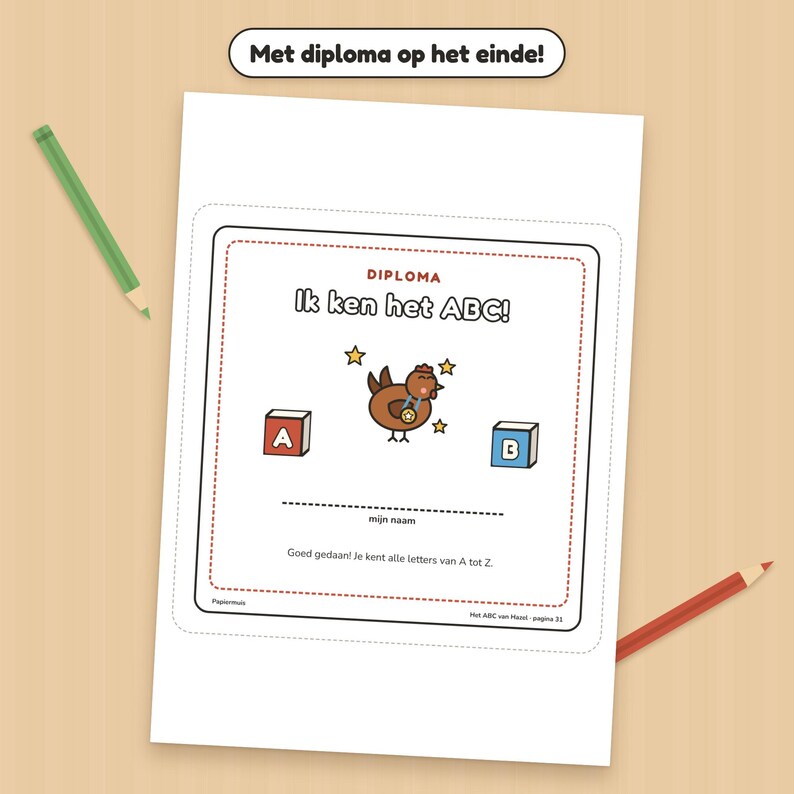 Libro ABC para niños pequeños, aprendizaje de letras, práctica del alfabeto, escritura de letras para preescolares, cuaderno de ejercicios, holandés, de 2 a 4 años, ABC de Hazel, PDF A4 imagen 8