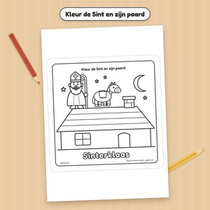 Sinterklaas doeboek peuter | Hazel zet haar schoen | Zoeken, tellen, tekenen, kleurplaten | Printbare PDF A4 | Sint cadeau | 2 tot 4 jaar image 6