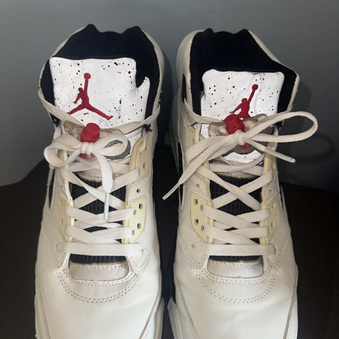 Jordan 5 Retro Poison Green Size 13 Excellent Condition Shoes Sneakers No Box, photo 4 sur 5
