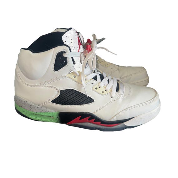 Jordan 5 Retro Poison Green Size 13 Excellent Condition Shoes Sneakers No Box