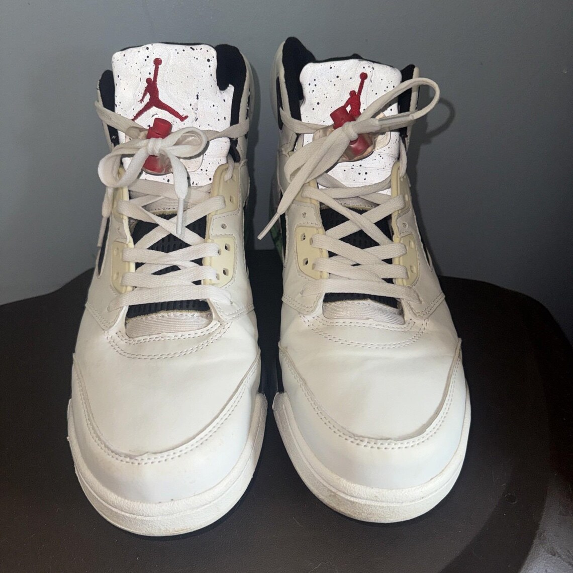 Jordan 5 Retro Poison Green Size 13 Excellent Condition Shoes Sneakers No Box, photo 3 sur 5