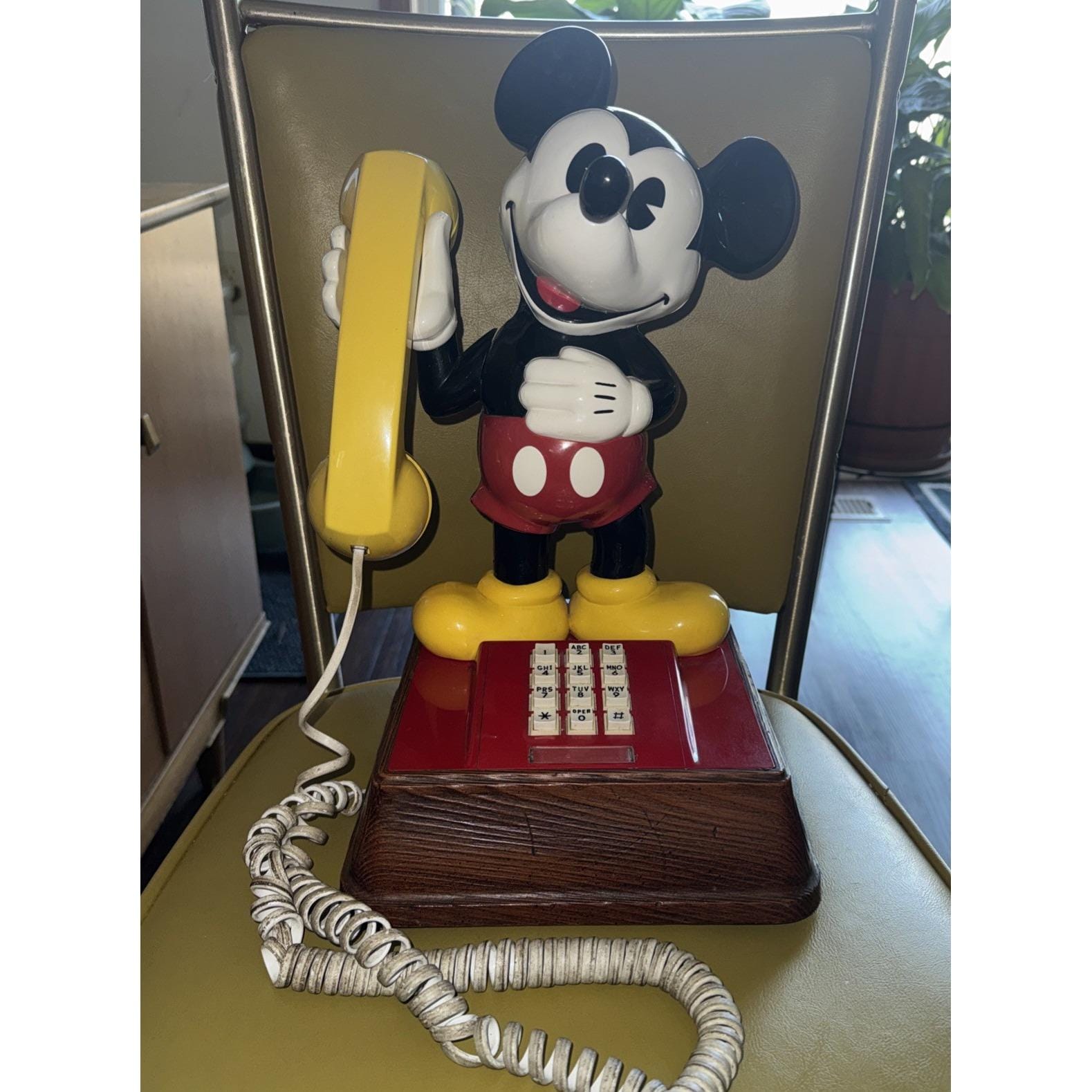 Mickey Mouse Rotary Phone - Etsy
