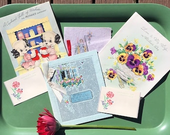 Collection of Unused Vintage Mothers Day Greeting Cards for My Wife For Mom