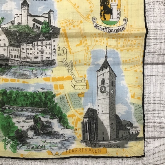 Vintage Hankie Switzerland Travel Souvenir Handke… - image 6