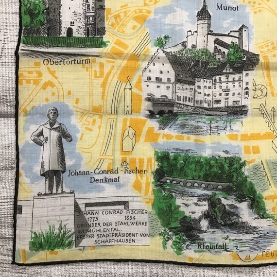 Vintage Hankie Switzerland Travel Souvenir Handke… - image 5