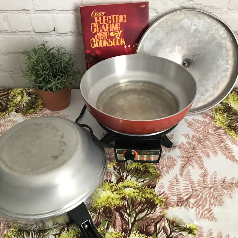 Vintage Oster Electric Chafing Dish and Cookbook Etsy