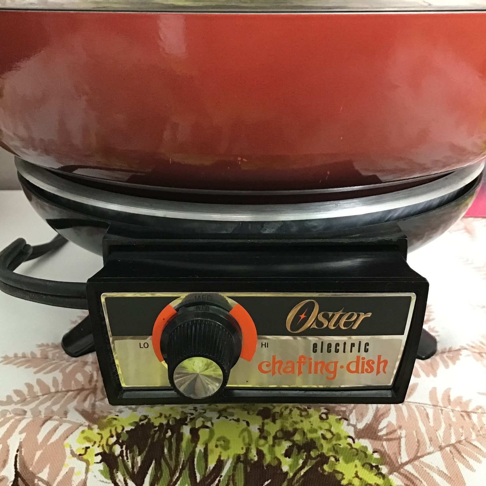 Vintage Oster Electric Chafing Dish and Cookbook Etsy