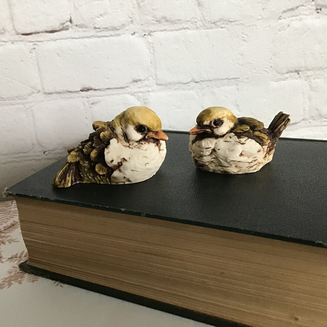Artifice Ottanta Bird Figurines Made in Italy Pair of Yellow Etsy