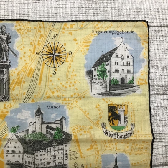 Vintage Hankie Switzerland Travel Souvenir Handke… - image 4