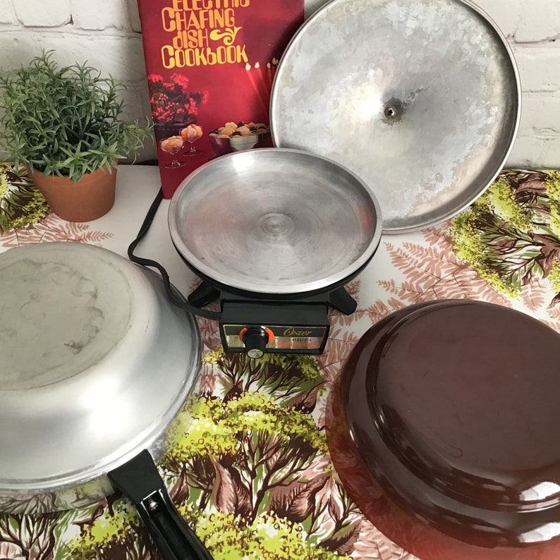 Vintage Oster Electric Chafing Dish and Cookbook Etsy