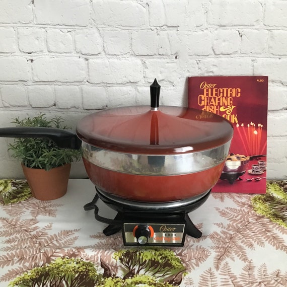 Vintage Oster Electric Chafing Dish and Cookbook Etsy