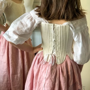 18th Century Children's Stays Pattern Size Pack B 6/7 & 8/9 Elizabeth Stays Pattern 1750-1780 WR2101 image 10
