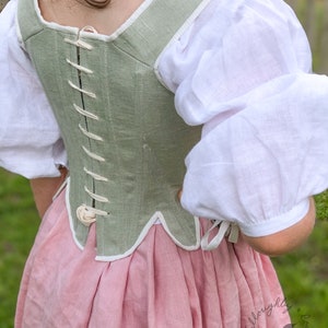 18th Century Children's Stays Pattern Size Pack B 6/7 & 8/9 Elizabeth Stays Pattern 1750-1780 WR2101 image 9