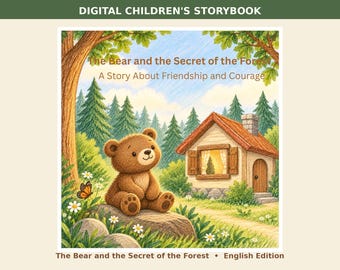 L'orso e il segreto della foresta / Libro di fiabe per bambini in PDF / Storia della buonanotte / Download digitale
