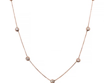 Diamond Station Necklace