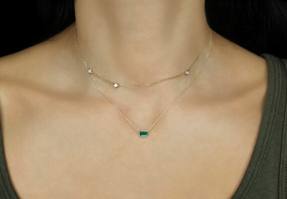 Green Emerald Necklace