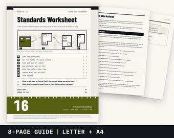 Area Manager Standards Worksheet | What Is Fixed and What Is Yours to Vary | Printable PDF
