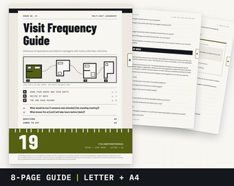 Director of Operations Visit Frequency Guide | How Often to Visit and Call Units (PDF)