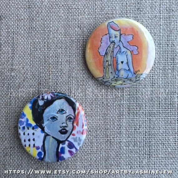Set of 2 Buttons - Spring 2017