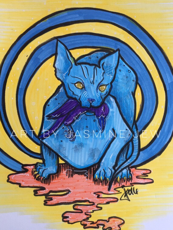 Dead Bird - Original Art by Jasmine Jew