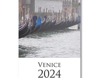 2024 5x7 Photo Calendar Venice, Italy, digital download, printable, print your own