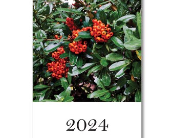 2024 5x7 Photo Calendar Berries, digital download, printable, print your own