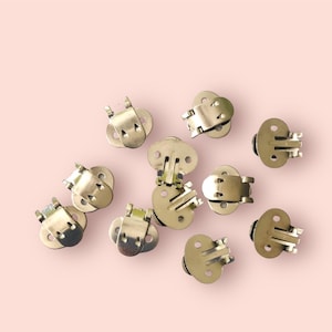 Shoe Clips 24 (12 pairs) Large Stainless Steel Blanks Findings