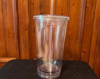 Set of 10 16 Oz Plastic Tumblers With Straw Custom Photo or Monogram Insert  Personalized Gifts for Teams, Teachers, Events, and Fundraisers - Etsy