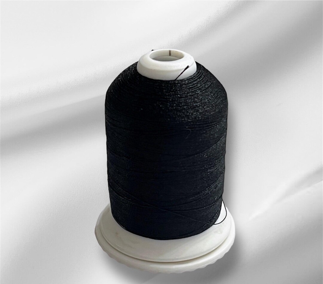 Durable Black Sewing Thread for Machine Embroidery 100% Polyester 1100 ...