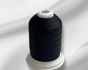 Durable Black sewing thread for machine embroidery 100% Polyester 1100 Yard Spool