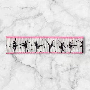 Nastro da ballo in grosgrain da 7/8" con cordino portachiavi per collare di cani e gatti, fiocchi per capelli da 1 iarda