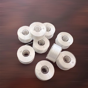 144 Bobbins White Prewound Class 15 Sewing Machine Embroidery Thread Size A