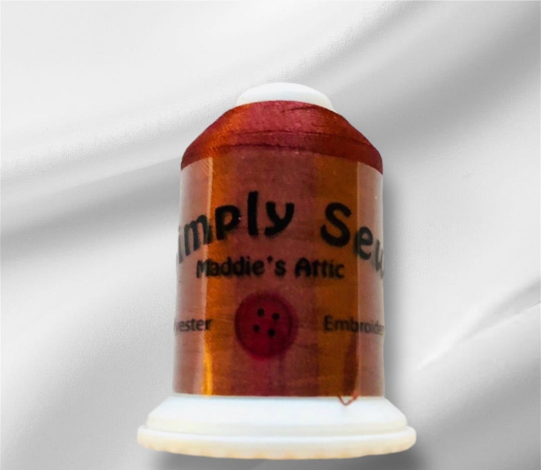 Rusty Thread Durable Rusty Brown Sewing Thread for Machine Embroidery 100% Polyester ...