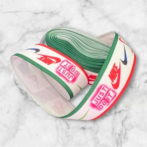 Portachiavi con cordino in grosgrain Nike Do It da 7/8" per collare per cani e gatti, fiocchi per capelli da 1 iarda