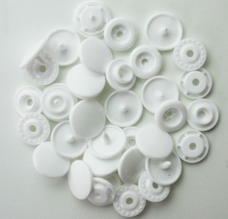 100 Sets KAM Plastic Resin Snaps for Crafts Baby Clothes Etsy