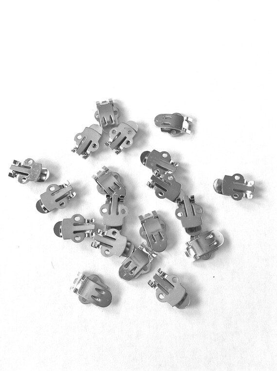 50 Stainless Steel Shoe Clip Blanks Etsy