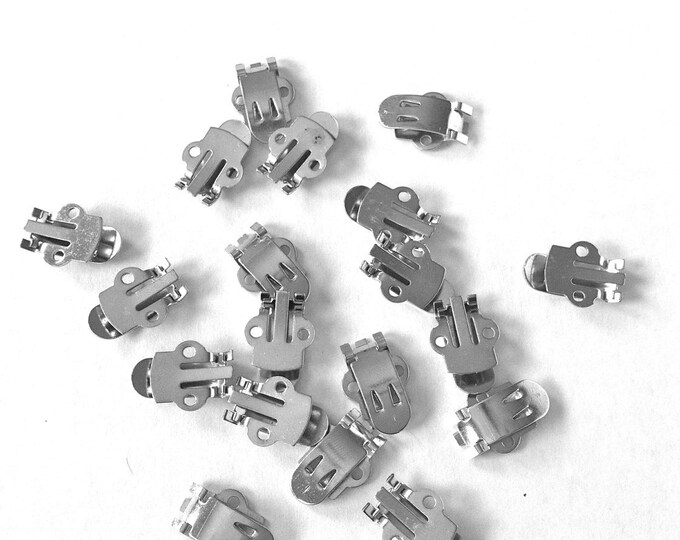 10 Stainless Steel Shoe Clip Blanks Etsy