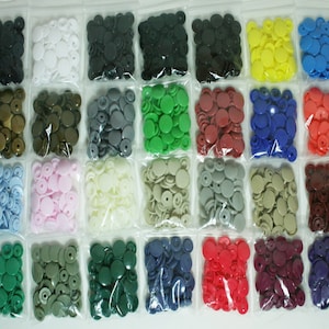 KAM Snaps Fastener 100 Starter Pack Plastic Resin Snap Snaps Crafts Baby Cloth Bib Diapers