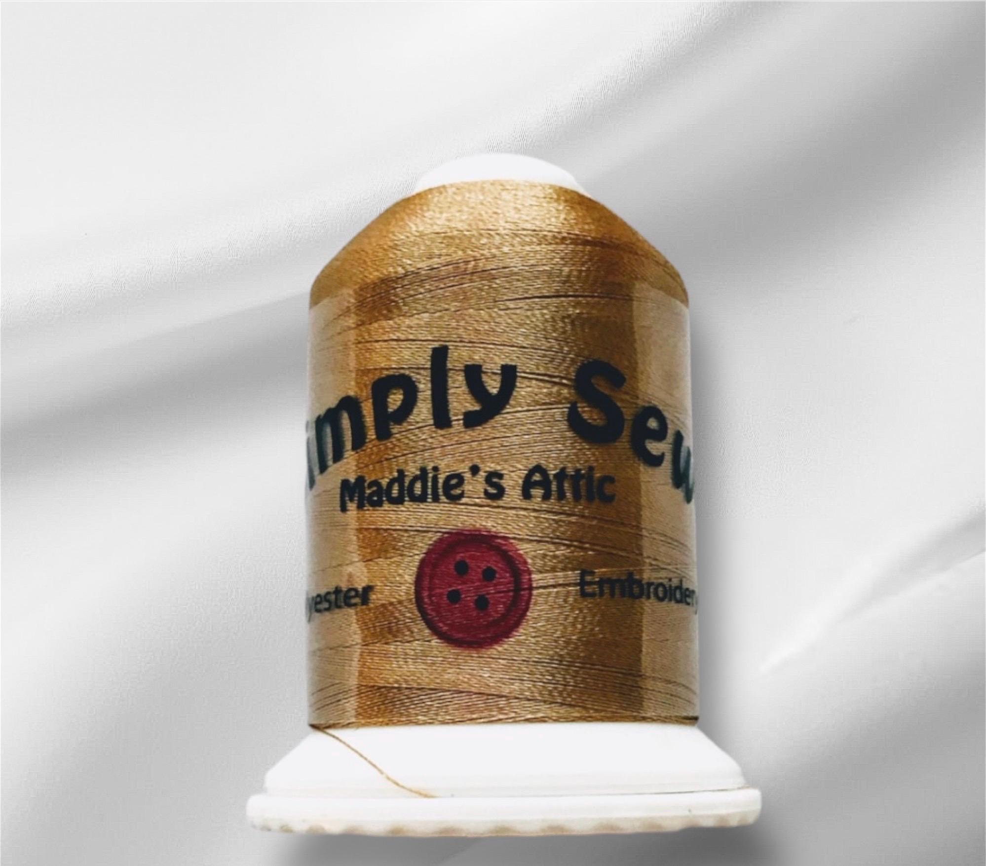 6 Bobine Filo Ricamo Poliestere 1000m - 40wt Per Macchine Da Ricamo